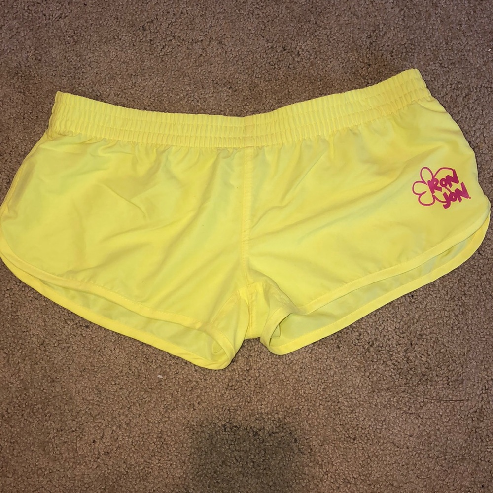 Ron John yellow swim shorts